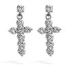 Dámské ocelové náušnice Crae ve tvaru křížků se zirkony (4)