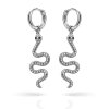 Dámské ocelové náušnice Sorea ve tvaru hadů se zirkony (2)