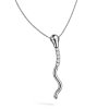 Dámský ocelový náhrdelník Arvenia s pohyblivým hadím přívěskem (2)
