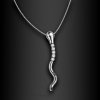 Dámský ocelový náhrdelník Arvenia s pohyblivým hadím přívěskem (1)