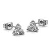 Dámské jemné ocelové náušnice pecky Delvessa se zirkony (5)