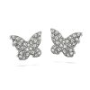 Dámské ocelové náušnice Sofeir ve tvaru motýlů se zirkony (3)