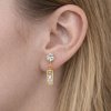 Jemné dámské ocelové náušnice Avelynne se zirkony (2)
