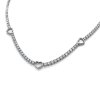 Dámský ocelový náhrdelník Candielle se zirkony a srdíčky (2)