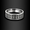 Pánský ocelový prsten Kalir s vybrušovaným vzorem (1)