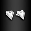 Dámské ocelové náušnice Coria se srdcem a perletí (3)