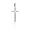 Unisex ocelový přívěsek Crista Lux – kříž se zirkony (2)