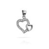 Dámský stříbrný přívěsek Amoria – dvojité srdce se zirkony (2)
