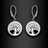 Dámské ocelové náušnice Tressa se symbolem stromu života (1)