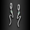 Výrazné náušnice Vistarae s motivem hada (1)