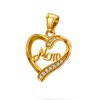 Dámský ocelový přívěsek Máma ve tvaru srdce (2)