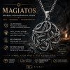 Unisex ocelový přívěsek Magiatos s pentagramem a hadem (2)
