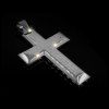 Masivnější ocelový Křížek s úryvkem z Bible - Silver  + Řetízek zdarma + Doprava zdarma