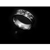Pánský černostříbrný prsten - Chirurgická ocel  + Doprava zdarma + Dárkové balení zdarma