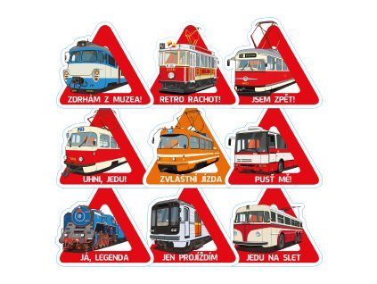 Samolepky pozor komplet Set 02