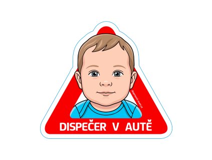 Samolepky pozor dispecer 02
