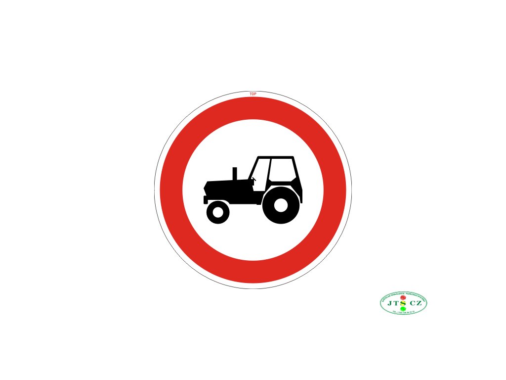 Dopravní Značka B6 500 mm Zákaz vjezdu traktorů