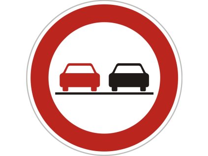 Dopravní Značka B21a Zákaz předjíždění