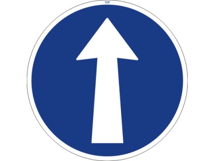 Dopravní Značka C2a 500 mm Přikázaný směr jízdy přímo