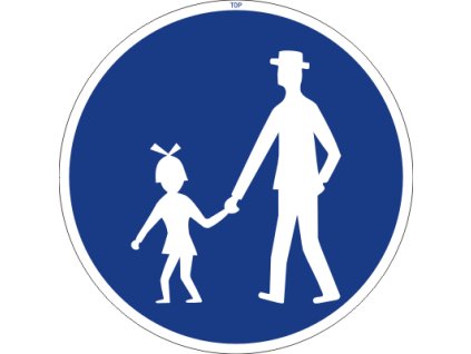 Dopravní Značka C7a 500 mm Stezka pro chodce