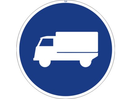 Dopravní Značka C12a 500 mm Přikázaný jízdní pruh