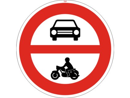 Dopravní Značka B11 Zákaz vjezdu všech motorových vozidel