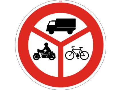 Dopravní Značka B12 Zákaz vjezdu všech vyznačených vozidel