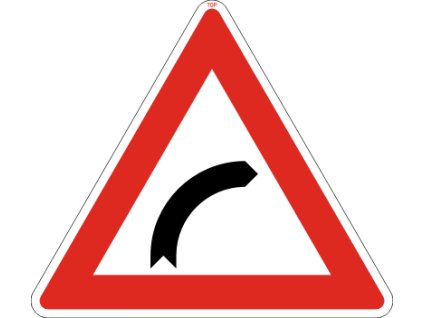 Dopravní Značka A1a Zatáčka vpravo