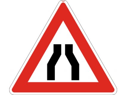Dopravní Značka A6a Zúžená vozovka (z obou stran)