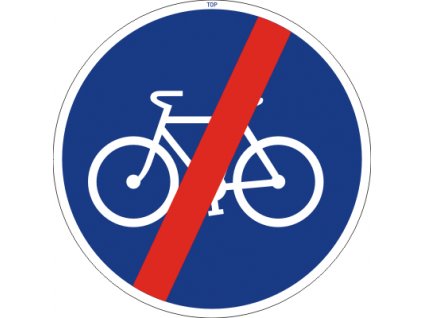 Dopravní Značka C8b Konec stezky pro cyklisty