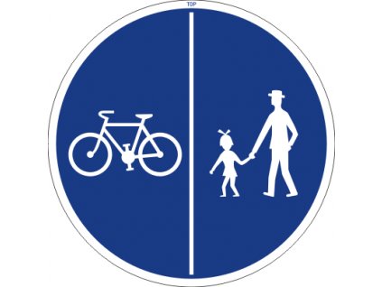 Dopravní Značka C10a Stezka pro chodce a cyklisty