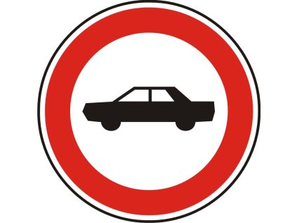 Dopravní Značka B3b Zákaz vjezdu osobních automobilů