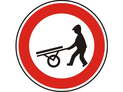 Dopravní Značka B10 500 mm Zákaz vjezdu ručních vozíků