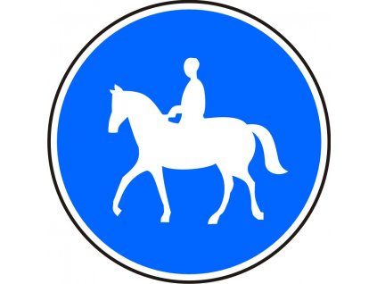 Dopravní Značka C11a 500 mm Stezka pro jezdce na zvířeti