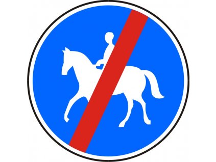 Dopravní Značka C11b 500 mm Konec stezky pro jezdce na zvířeti