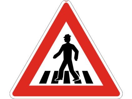 Dopravní Značka A11 velká Pozor, přechod pro chodce