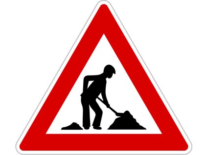Dopravní Značka A15 velká Pozor "Práce na silnici"