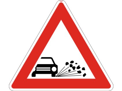 Dopravní Značka A17 velká Odlétávající štěrk