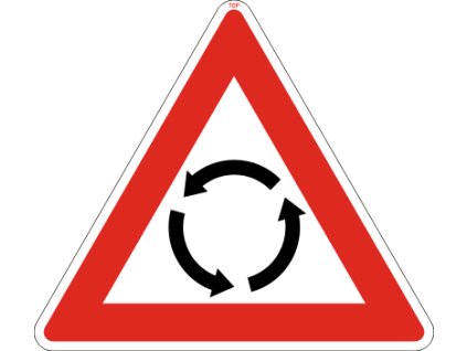 Dopravní Značka A4 velká Pozor, kruhový objezd