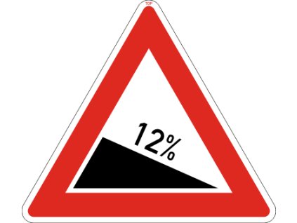 Dopravní Značka A5a velká Nebezpečné klesání