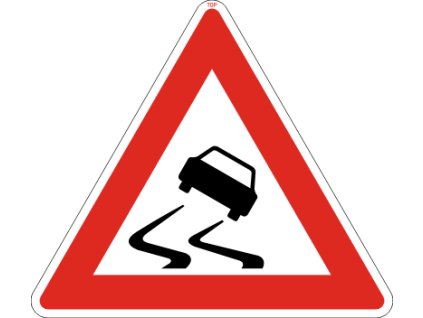 Dopravní Značka A8 velká Nebezpečí smyku