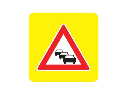 zvyraznena dopravni znacka a23 kolona