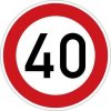 Dopravní Značka B20a - nejvyšší dovolená rychlost
