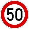Dopravní Značka B20a - nejvyšší dovolená rychlost