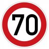 Dopravní Značka B20a - nejvyšší dovolená rychlost