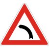 Dopravní Značka A1b 700 mm Zatáčka vlevo