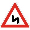 Dopravní Značka A2b 700 mm Dvojitá zatáčka, první vlevo