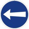 Dopravní Značka C3b 500 mm Přikázaný směr jízdy zde vlevo