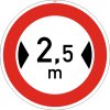 Dopravní Značka B15 Zákaz vjezdu voz.,jejichž šířka přesahuje vyznačenou mez