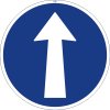Dopravní Značka C2a Přikázaný směr jízdy přímo